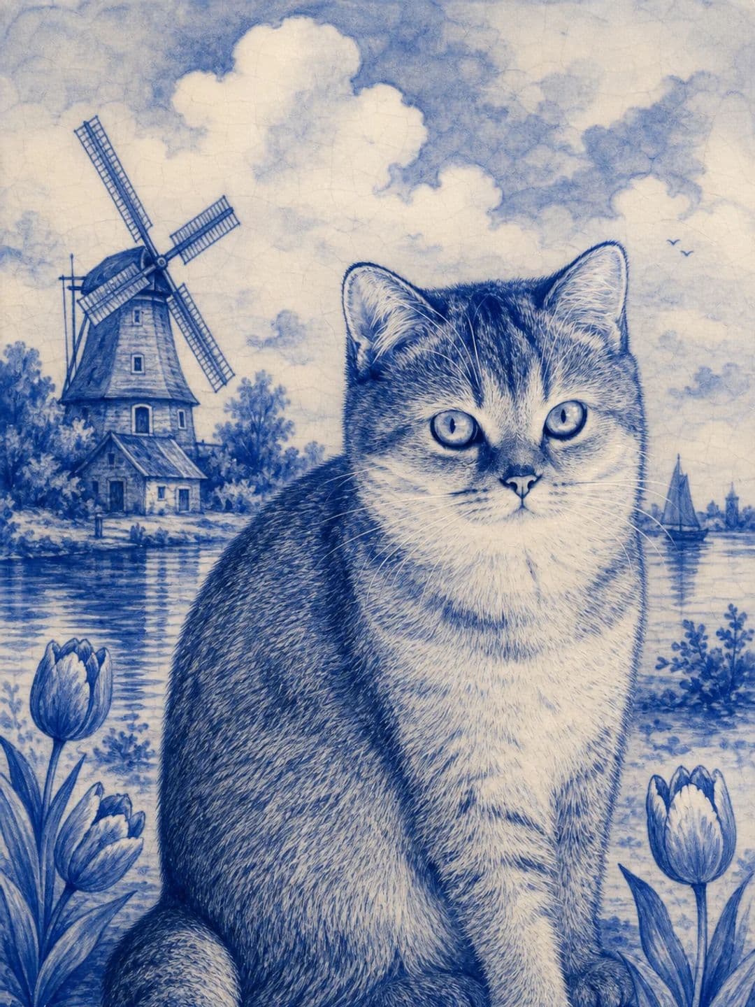 Voorbeeld van de stijl Delft Porcelain